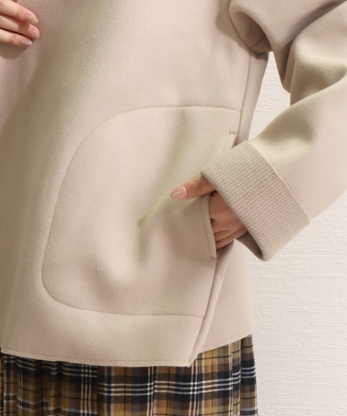 libelle more（リベル モア）の「ニットダブルフェイスショールカラー