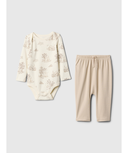 GAP(ギャップ)の「はじめてのお気に入り スーピマ(R) コーデセット (ベビー)(ロンパース・キッズ・アイボリー/ベージュ・70cm/90cm/80cm/60cm)」の2枚目の写真