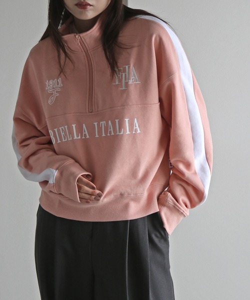 新品　FILA セットアップ　トップス　スコート Mサイズ　ピンク FILA（フィラ）の「FILA スムースジャージ テープ付き ジャージ
