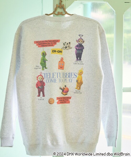 FREAK'S STORE(フリークスストア)の「Teletubbies come to playバックプリントスウェット/テレタビーズバックプリントスウェット(スウェット・レディース・ライトグレー/チャコールグレー・フリ-)」の3枚目の写真