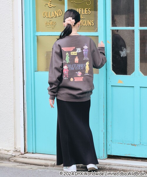FREAK'S STORE(フリークスストア)の「Teletubbies come to playバックプリントスウェット/テレタビーズバックプリントスウェット(スウェット・レディース・ライトグレー/チャコールグレー・フリ-)」の9枚目の写真