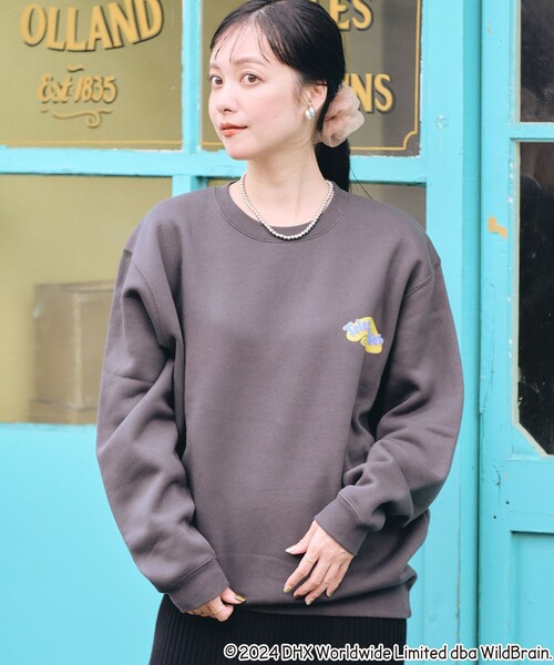 FREAK'S STORE(フリークスストア)の「Teletubbies come to playバックプリントスウェット/テレタビーズバックプリントスウェット(スウェット・レディース・ライトグレー/チャコールグレー・フリ-)」の10枚目の写真