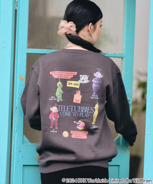 FREAK'S STORE(フリークスストア)の「Teletubbies come to playバックプリントスウェット/テレタビーズバックプリントスウェット(スウェット・レディース・ライトグレー/チャコールグレー・フリ-)」の11枚目の写真
