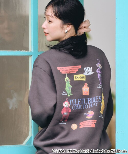FREAK'S STORE(フリークスストア)の「Teletubbies come to playバックプリントスウェット/テレタビーズバックプリントスウェット(スウェット・レディース・ライトグレー/チャコールグレー・フリ-)」の12枚目の写真