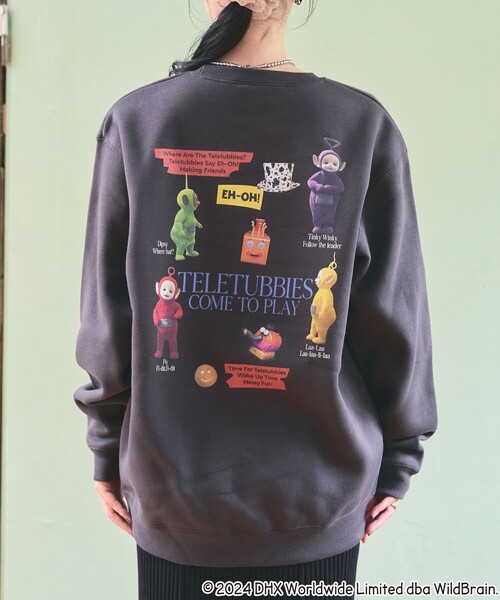 FREAK'S STORE(フリークスストア)の「Teletubbies come to playバックプリントスウェット/テレタビーズバックプリントスウェット(スウェット・レディース・ライトグレー/チャコールグレー・フリ-)」の15枚目の写真