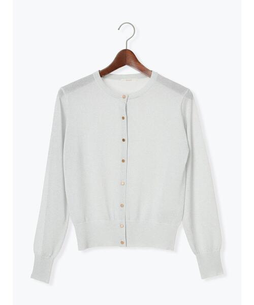 Te chichi（テチチ）の「【WEB限定】金ボタンクルーカーディガン（カーディガン/ボレロ・レディース・ゴールド/レッド/ブラック/ブルー/シルバー/オフホワイト・F）」の12枚目の写真