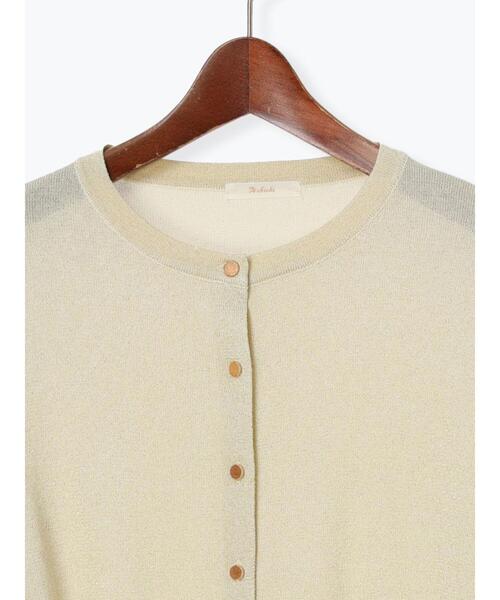 Te chichi（テチチ）の「【WEB限定】金ボタンクルーカーディガン（カーディガン/ボレロ・レディース・ゴールド/レッド/ブラック/ブルー/シルバー/オフホワイト・F）」の17枚目の写真