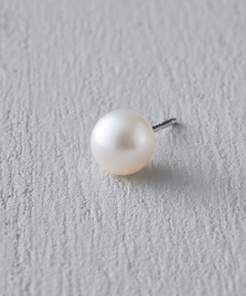 and cloud(アンドクラウド)の「Pearl Pierce M / Single(ピアス(片耳用)・レディース・シルバー・FREE)」の6枚目の写真
