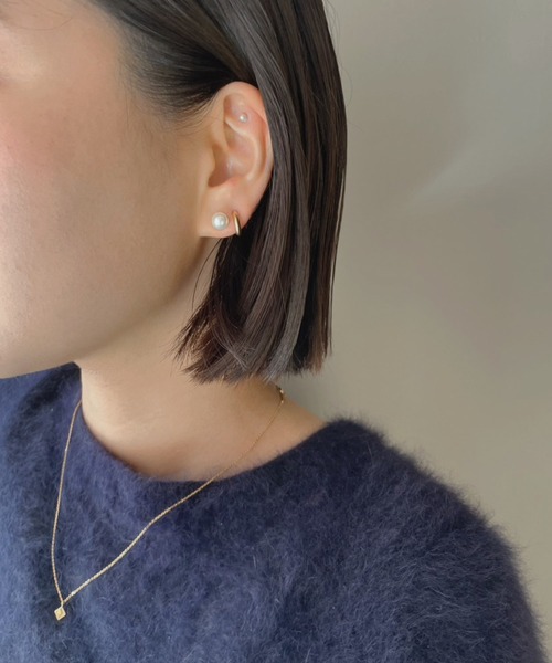 and cloud(アンドクラウド)の「Pearl Pierce M / Single(ピアス(片耳用)・レディース・シルバー・FREE)」の8枚目の写真