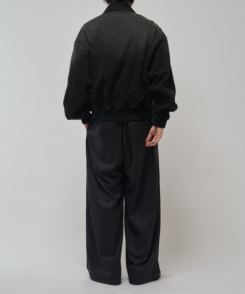 Lui's（ルイス）の「デニムボンバージャケット（ブルゾン・メンズ・グレー/ブラック・M/S）」の18枚目の写真