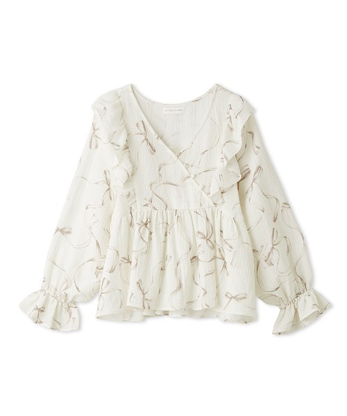 SNIDEL HOME ダブルカーゼトップス&ダブルカーゼロングパンツ セール】ダブルカーゼトップス（ルームウェア/パジャマ