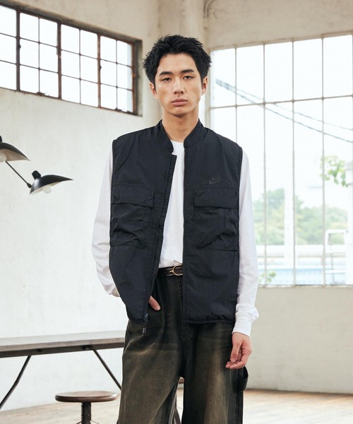 【NIKE】M TCH WVN VEST CVSTON/BLK 国内発送 セール】ナイキ テック メンズ ウーブン ベスト / Nike Tech