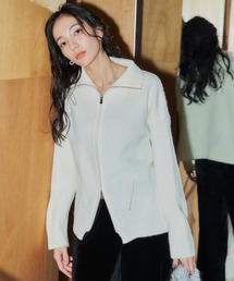 LIENCOEUR | ダブルジップニットトップス(ニット/セーター)