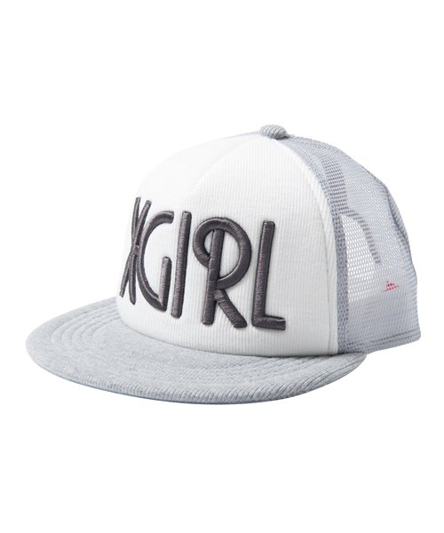 X-girl（エックスガール）の「XGIRL LOGO MESH CAP（キャップ・レディース・ブラック/アッシュ/ブルー・ONE SIZE）」の2枚目の写真