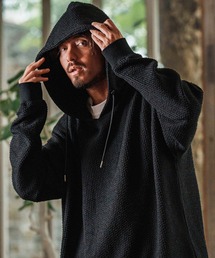 mpa3690- Dobby Jacquard Cut Sew Key Neck Parka パーカー