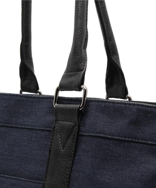 VENCEEXCHANGE(ヴァンスエクスチェンジ)の「デニムトートBAG(トートバッグ・メンズ・ブルー・FREE)」の4枚目の写真
