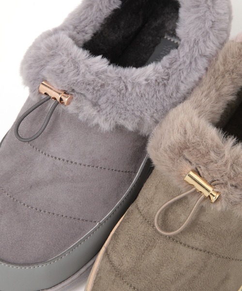 GLOBAL WORK（グローバルワーク）の「エアかるファーモックシューズ