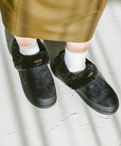 GLOBAL WORK（グローバルワーク）の「エアかるファーモックシューズ