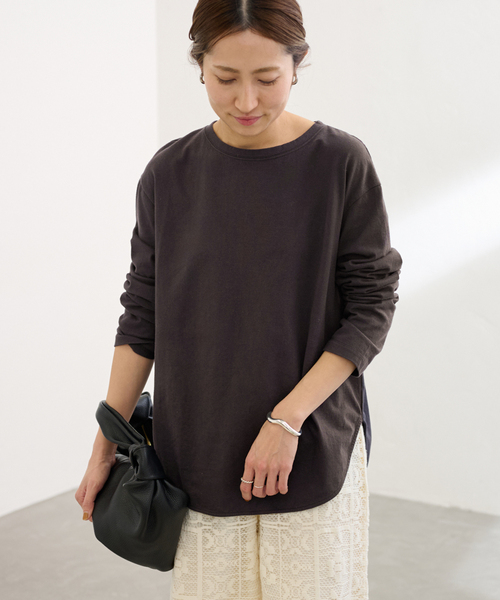 ≪追加≫コットン天竺ラウンドヘム2（Tシャツ/カットソー）｜FRAMeWORK