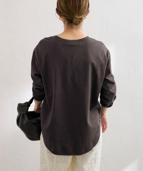 ≪追加≫コットン天竺ラウンドヘム2（Tシャツ/カットソー）｜FRAMeWORK