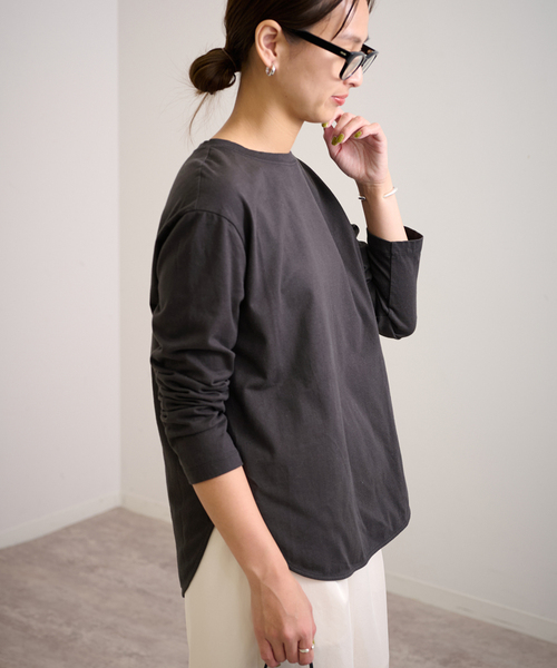 ≪追加≫コットン天竺ラウンドヘム2（Tシャツ/カットソー）｜FRAMeWORK