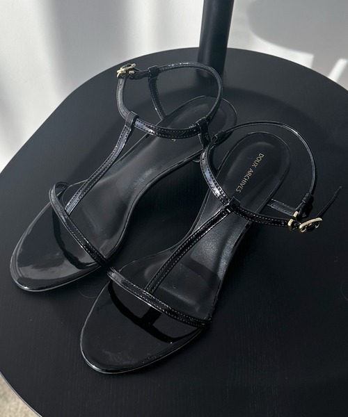 Doux archives（ドゥアルシーヴ）の「ストラップラウンドトゥサンダル（サンダル・レディース・アイボリー/ブラック・MEDIUM/LARGE）」の7枚目の写真