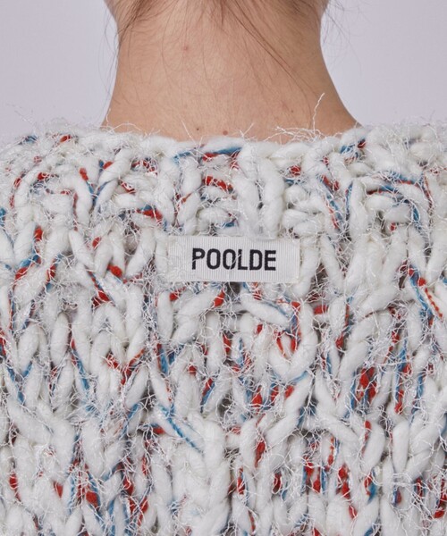 POOLDE(プールデ)の「【POOLDE/プールデ】Poodle Moth Knit Top/ニット(ニット/セーター・レディース・ホワイト/グレー・FREE)」の9枚目の写真