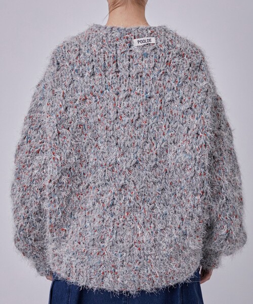 POOLDE(プールデ)の「【POOLDE/プールデ】Poodle Moth Knit Top/ニット(ニット/セーター・レディース・ホワイト/グレー・FREE)」の18枚目の写真