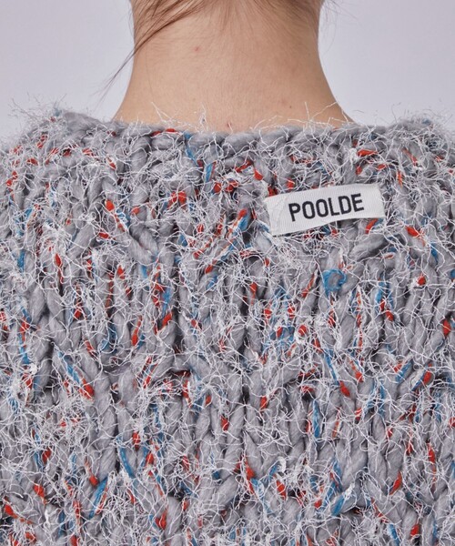 POOLDE(プールデ)の「【POOLDE/プールデ】Poodle Moth Knit Top/ニット(ニット/セーター・レディース・ホワイト/グレー・FREE)」の20枚目の写真
