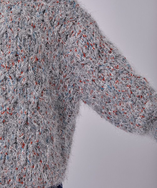 POOLDE(プールデ)の「【POOLDE/プールデ】Poodle Moth Knit Top/ニット(ニット/セーター・レディース・ホワイト/グレー・FREE)」の21枚目の写真