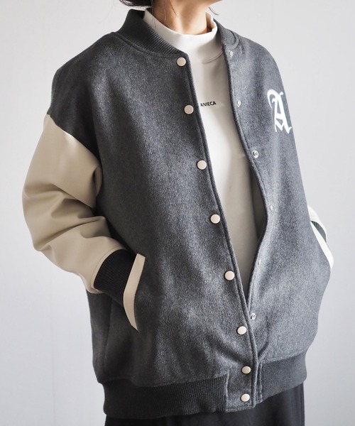 未使用 アニーカ ANIECA スタジアム ジャケット ANIECA（アニーカ）の「スタジアムジャケット（スタジャン）」 - WEAR