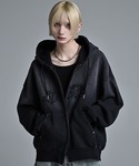 ADRER(アドラー)のheavy weight logo semi short vintage double zip parker/ヘビーウェイトロゴセミショートヴィンテージダブルジップパーカー