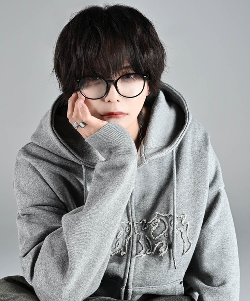 ADRER（アドラー）の「heavy weight logo semi short vintage double zip parker/ヘビーウェイトロゴセミショートヴィンテージダブルジップパーカー（パーカー・メンズ・チャコールグレー/ブラック/ブルー/ブラウン/グレー・L/M/S/XS）」の17枚目の写真