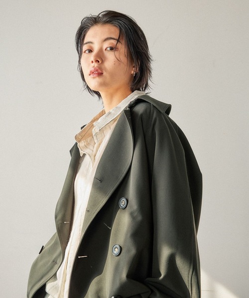 BAYFLOW（ベイフロー）の「[選べる着丈]ショートトレンチコート