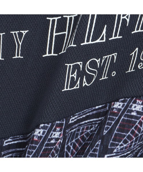 TOMMY HILFIGER GOLF（トミー ヒルフィガー ゴルフ）の「ﾖｯﾄﾌﾟﾘﾝﾄ 半袖ﾎﾟﾛｼｬﾂ（ポロシャツ・メンズ・ホワイト/ネイビー・L/M/LL）」の11枚目の写真