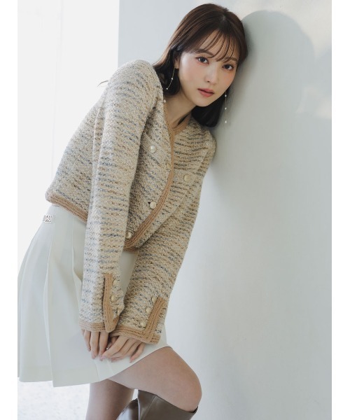 SNIDEL(スナイデル)の「プリーツミニスカショーパン(その他パンツ・レディース・ネイビー/ベージュ系その他/アイボリー・1/0)」の18枚目の写真