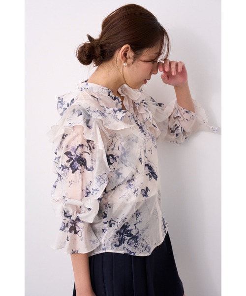 SNIDEL(スナイデル)の「プリーツミニスカショーパン(その他パンツ・レディース・ネイビー/ベージュ系その他/アイボリー・1/0)」の14枚目の写真