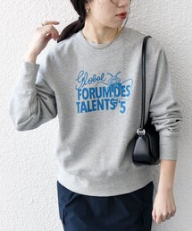 【SHIPS any別注】THE KNiTS: ロゴ スウェット 25SS