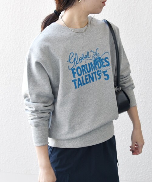 SHIPS any(シップス エニィ)の「【SHIPS any別注】THE KNiTS: ロゴ スウェット 25SS(スウェット・レディース・ネイビー/オートミール/ライトグレー・ONE SIZE)」の8枚目の写真