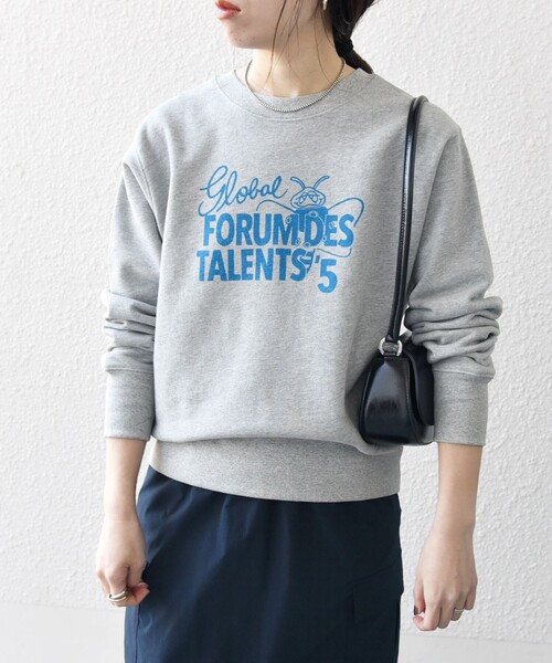 SHIPS any(シップス エニィ)の「【SHIPS any別注】THE KNiTS: ロゴ スウェット 25SS(スウェット・レディース・ネイビー/オートミール/ライトグレー・ONE SIZE)」の9枚目の写真