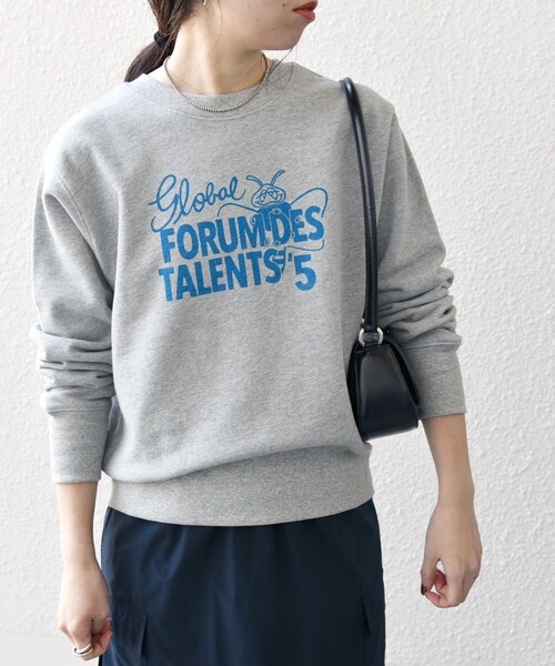 SHIPS any(シップス エニィ)の「【SHIPS any別注】THE KNiTS: ロゴ スウェット 25SS(スウェット・レディース・ネイビー/オートミール/ライトグレー・ONE SIZE)」の10枚目の写真