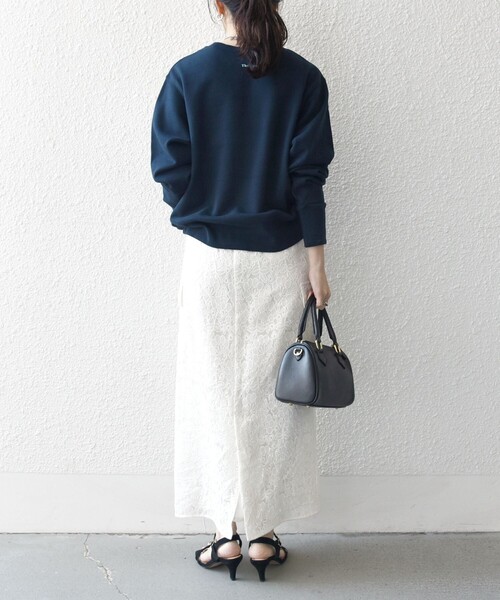 SHIPS any(シップス エニィ)の「【SHIPS any別注】THE KNiTS: ロゴ スウェット 25SS(スウェット・レディース・ネイビー/オートミール/ライトグレー・ONE SIZE)」の20枚目の写真