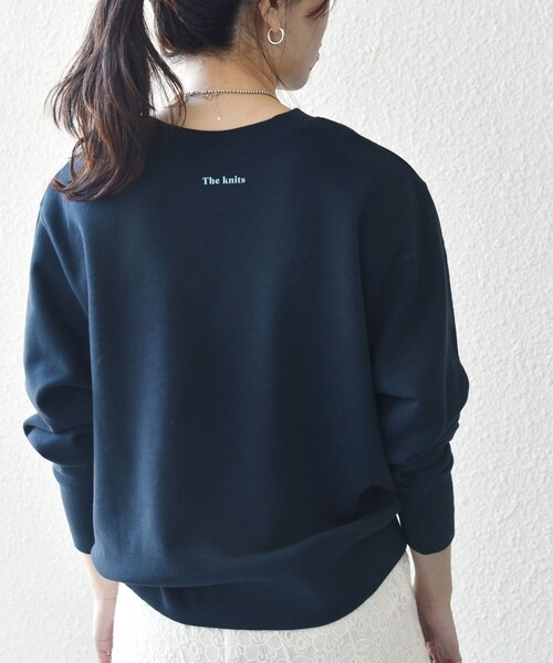 SHIPS - SHIPS any    THE KNiTS   ロゴスウェット セール】 【SHIPS any別注】THE KNiTS: ロゴ スウェット 25SS