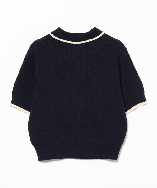 B:MING by BEAMS（ビーミングバイビームス）の「ブークレ ニット ポロシャツ（ポロシャツ・レディース・ネイビー/グリーン/ブラウン系その他・ONE SIZE）」の9枚目の写真