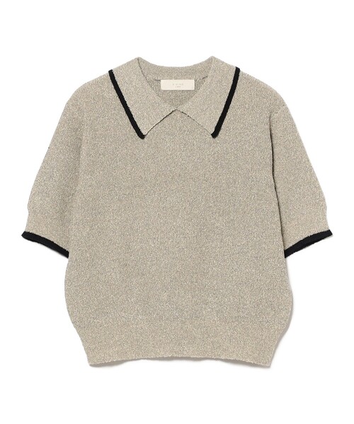 B:MING by BEAMS（ビーミングバイビームス）の「ブークレ ニット ポロシャツ（ポロシャツ・レディース・ネイビー/グリーン/ブラウン系その他・ONE SIZE）」の16枚目の写真