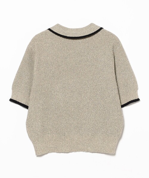 B:MING by BEAMS（ビーミングバイビームス）の「ブークレ ニット ポロシャツ（ポロシャツ・レディース・ネイビー/グリーン/ブラウン系その他・ONE SIZE）」の18枚目の写真