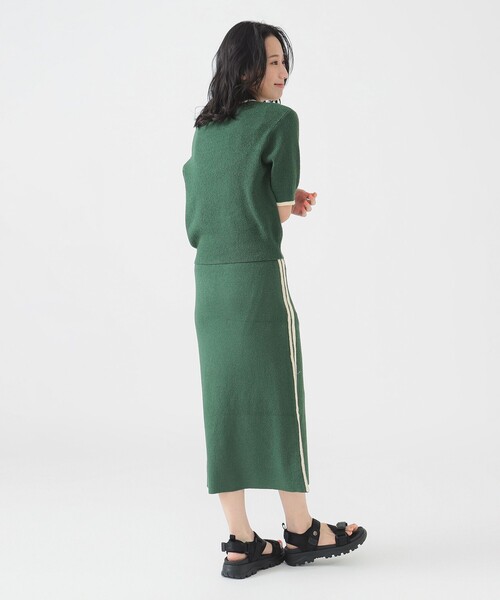 B:MING by BEAMS（ビーミングバイビームス）の「ブークレ ニット ポロシャツ（ポロシャツ・レディース・ネイビー/グリーン/ブラウン系その他・ONE SIZE）」の22枚目の写真