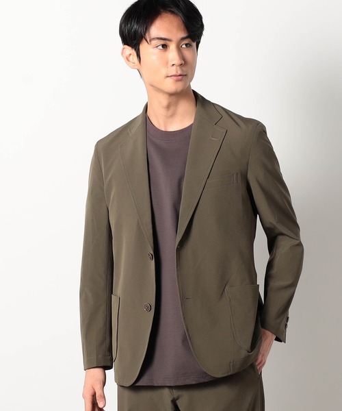 Grand PARK（グランドパーク）の「リップストレッチテーラードジャケット（テーラードジャケット・メンズ・カーキ/ネイビー/ブラック・MEDIUM/LARGE/X-LARGE/SMALL）」の3枚目の写真