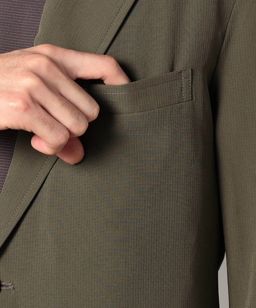 Grand PARK（グランドパーク）の「リップストレッチテーラードジャケット（テーラードジャケット・メンズ・カーキ/ネイビー/ブラック・MEDIUM/LARGE/X-LARGE/SMALL）」の14枚目の写真