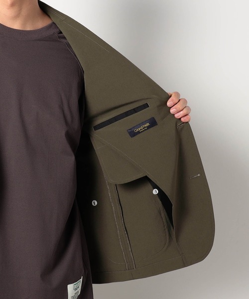 Grand PARK（グランドパーク）の「リップストレッチテーラードジャケット（テーラードジャケット・メンズ・カーキ/ネイビー/ブラック・MEDIUM/LARGE/X-LARGE/SMALL）」の8枚目の写真
